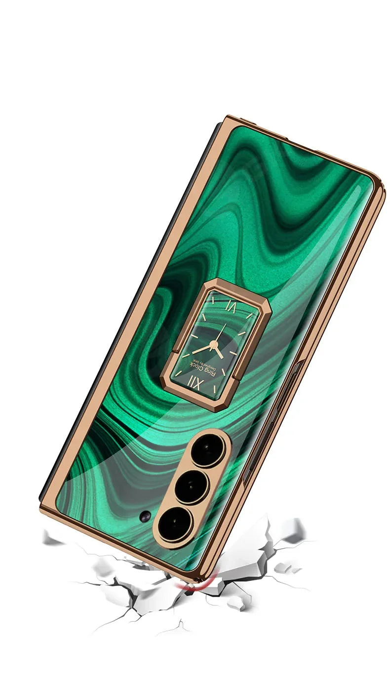 Luxury Clock Tempered Glass Case For Samsung Galaxy Fold Series - Premium Mobile Phone Cases from Dressmycell.com - Just $32! Shop now at Dressmycell.com Luxury Clock Tempered Glass Case For Samsung Galaxy Fold Series - Premium Mobile Phone Cases from Dressmycell.com - Just $32! Shop now at Dressmycell.com